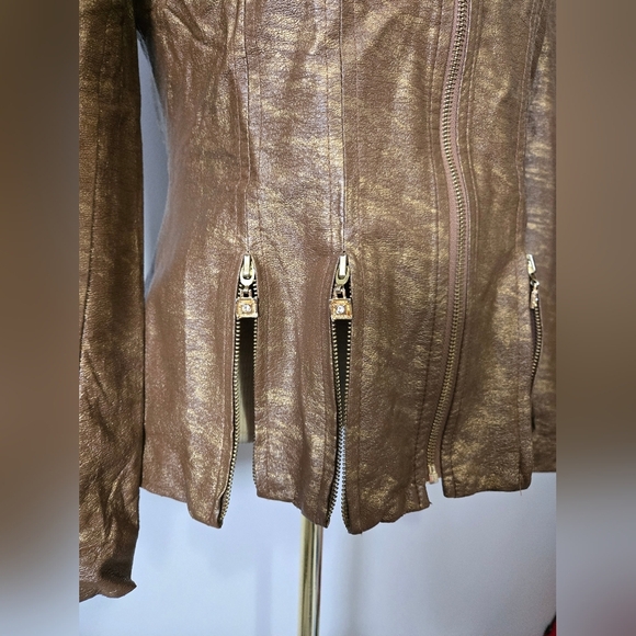 JOSEPH RIBKOFF Vintage Bronze Jacket. Size 4 - Picture 7 of 14
